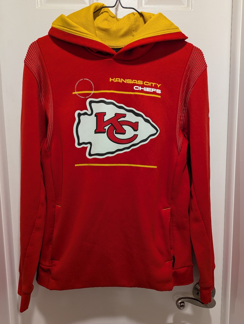Nike Dri-FIT Kansas City Chiefs Hoodie Youth L Red On-Field Apparel